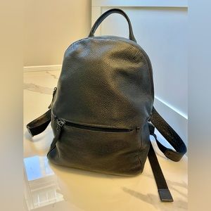 All Leather Ecco Backpack in Black